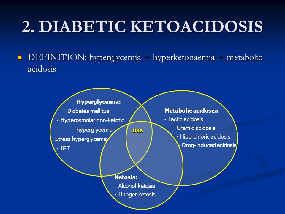 Cetosis acidosis metabòlica diabetes